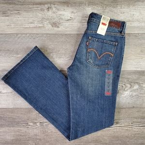 Levis Demi Curve Boot Cut Jeans Size 4 4M Classic Mid Rise  NWT